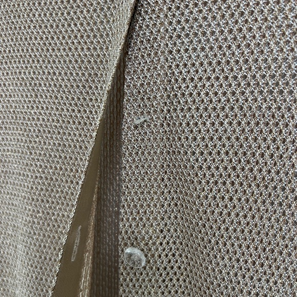 Francais Huey Waltzer Gold Shimmer Mesh Dress with Sweater Jacket Size 6 - Picture 8 of 13